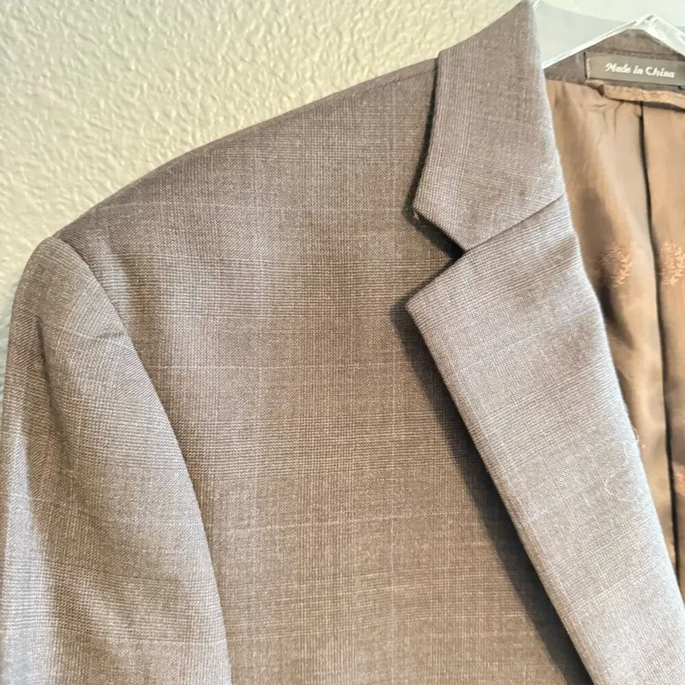 Lauren Ralph Lauren Wool Plaid Blazer Size 44L